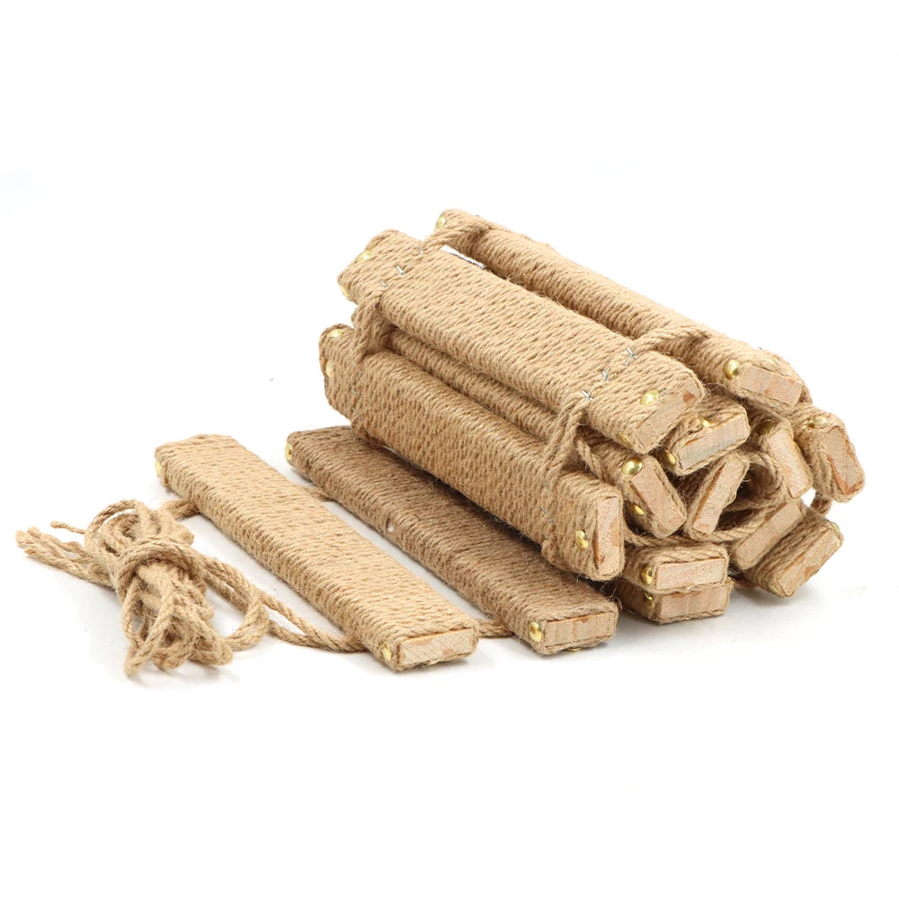 Cat Climbing Frame Bridge Cat Ladder Sisal Rope Wooden Cat Tree Tower Use for Cage Climber Scratching Post Pet Furniture Toys