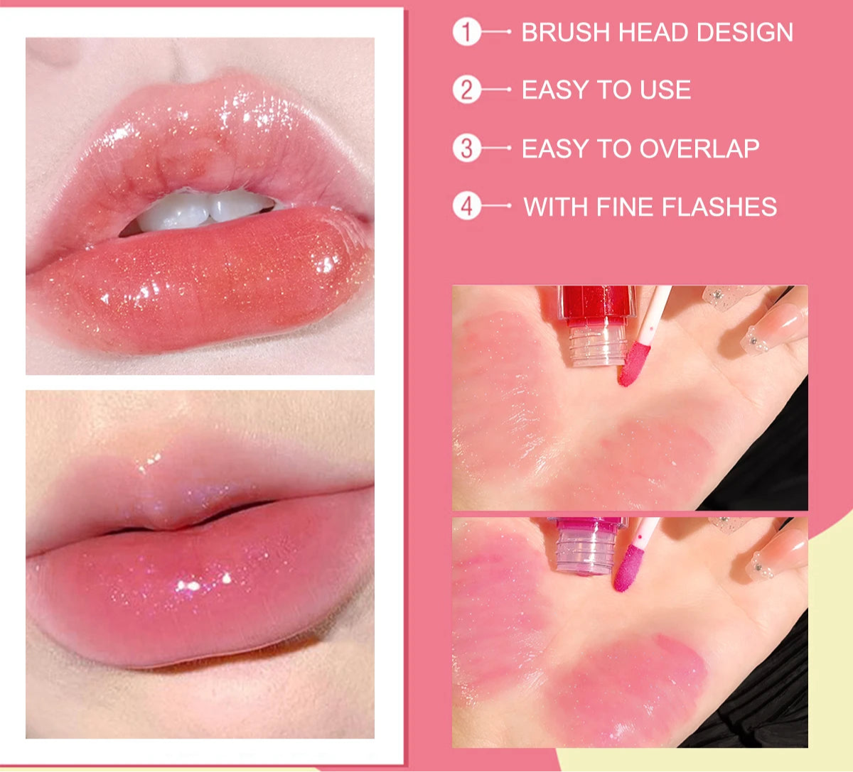Lip Balm & Lip Oil Makeup – Transparent Plumping Gloss for Smooth, Hydrated, and Wrinkle-Free Lips