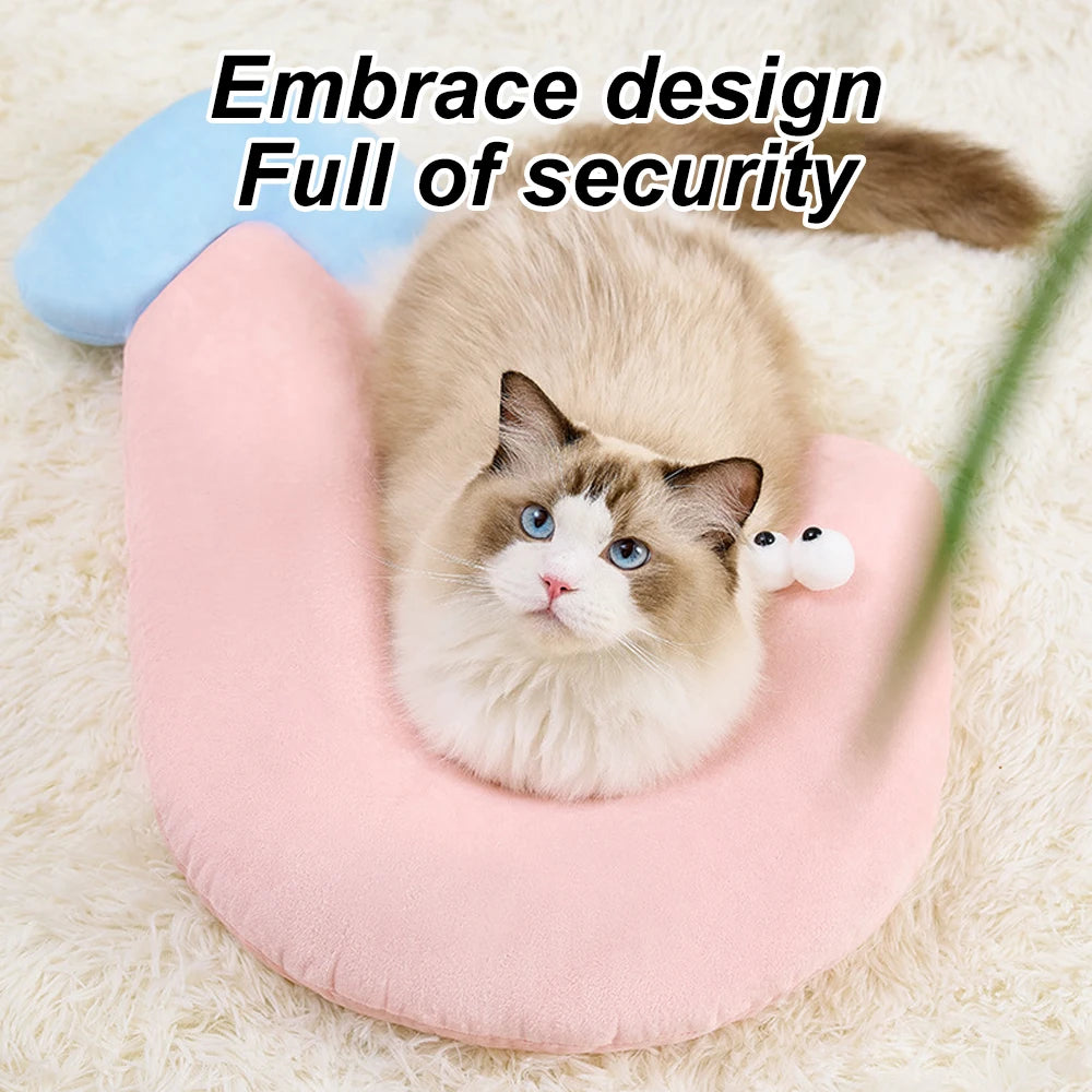 1 PC Pet Little Pillow U-Shaped Neck Protector Deep Sleep for Puppy Kitten Pillow Dog Cat Headrest Sleeping Pillow Pet Supplies