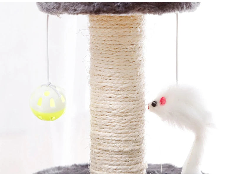 Indoor Cat Scratching Post Sisal Cat Scratcher Interactive pet toys for Cats Kitten Playing Toys Cat Tree Toys Pet Supplies