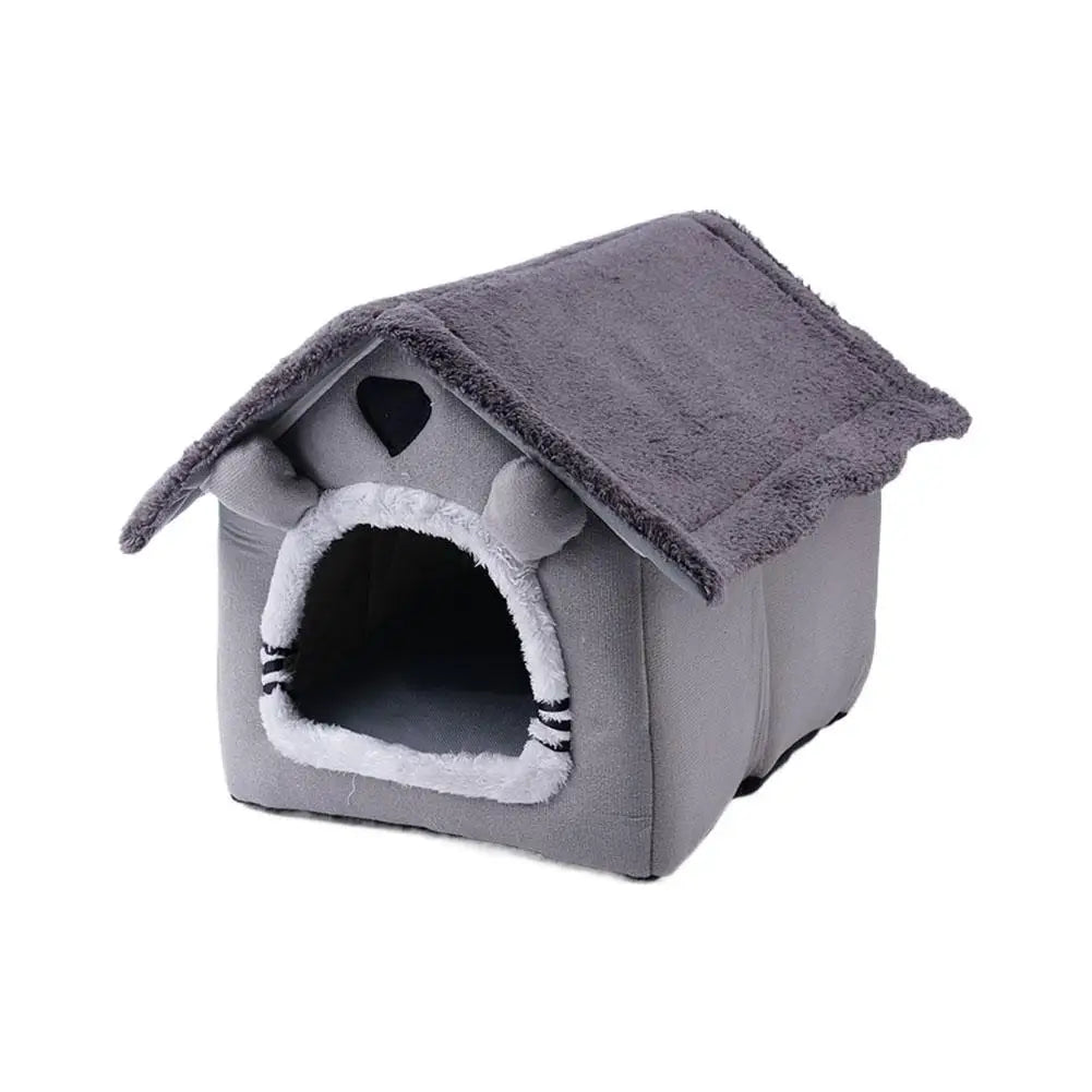Foldable Dog House Kennel Bed Mat For Small Medium Dogs Cats Winter Warm Cat Bed Nest Pet Products Basket Pets Puppy Cave Sofa