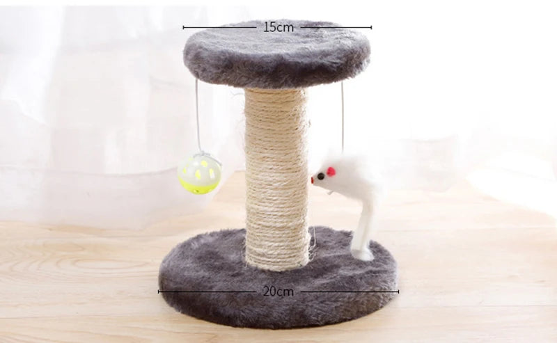 Indoor Cat Scratching Post Sisal Cat Scratcher Interactive pet toys for Cats Kitten Playing Toys Cat Tree Toys Pet Supplies