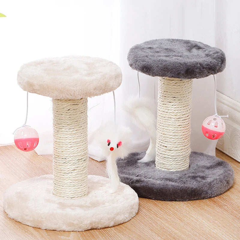Indoor Cat Scratching Post Sisal Cat Scratcher Interactive pet toys for Cats Kitten Playing Toys Cat Tree Toys Pet Supplies