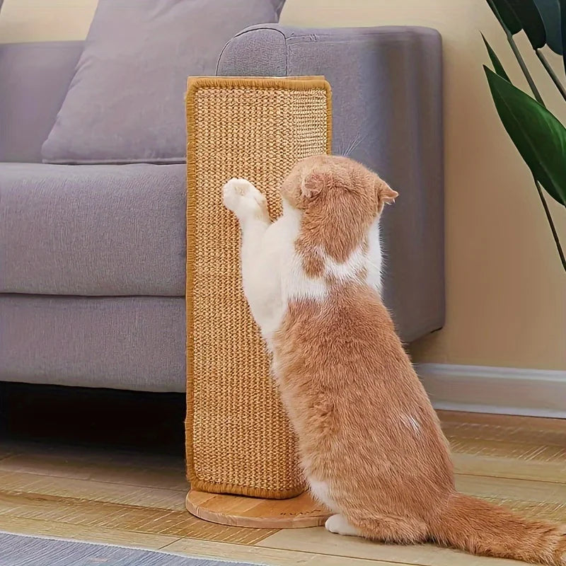 1pc Natural Sisal Cat Scratcher Mat Cat Scratch Mats Multi-Purpose Cat Toy Mat orizontal Cat Floor Scratching Pad