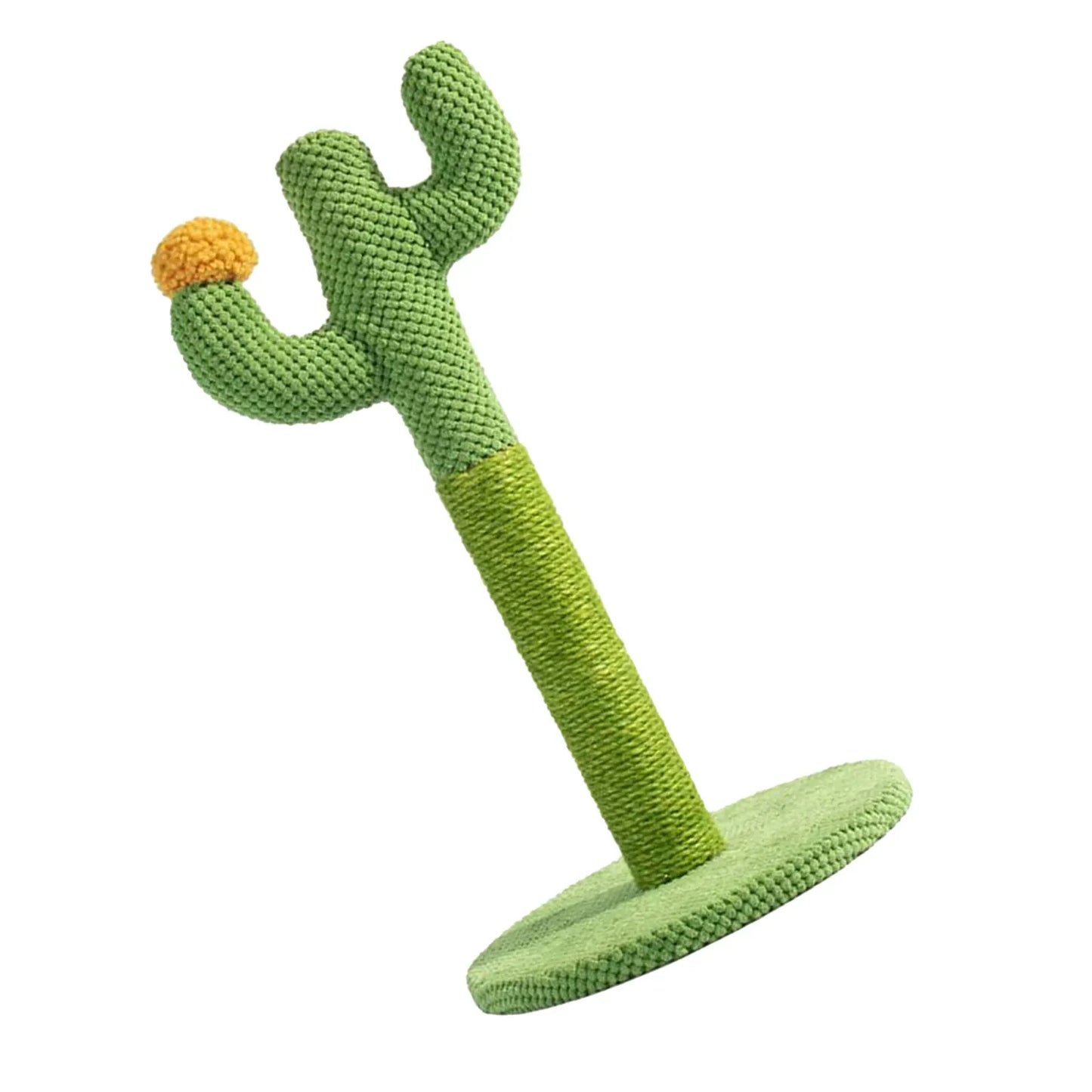 Cat Scratcher Post Sisal Rope Post Cactus Shape Cat Tree for Scratching Cat Tower With Plush Ball Toy Climb Tool