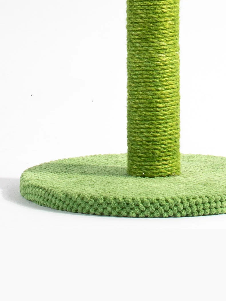 Cat Scratcher Post Sisal Rope Post Cactus Shape Cat Tree for Scratching Cat Tower With Plush Ball Toy Climb Tool