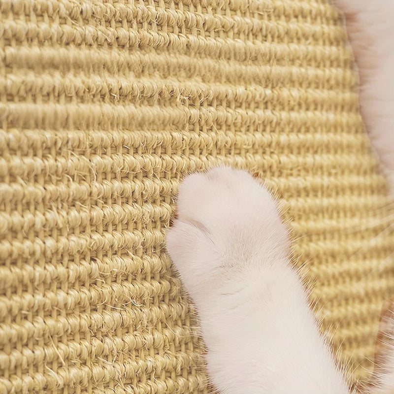 1pc Natural Sisal Cat Scratcher Mat Cat Scratch Mats Multi-Purpose Cat Toy Mat orizontal Cat Floor Scratching Pad