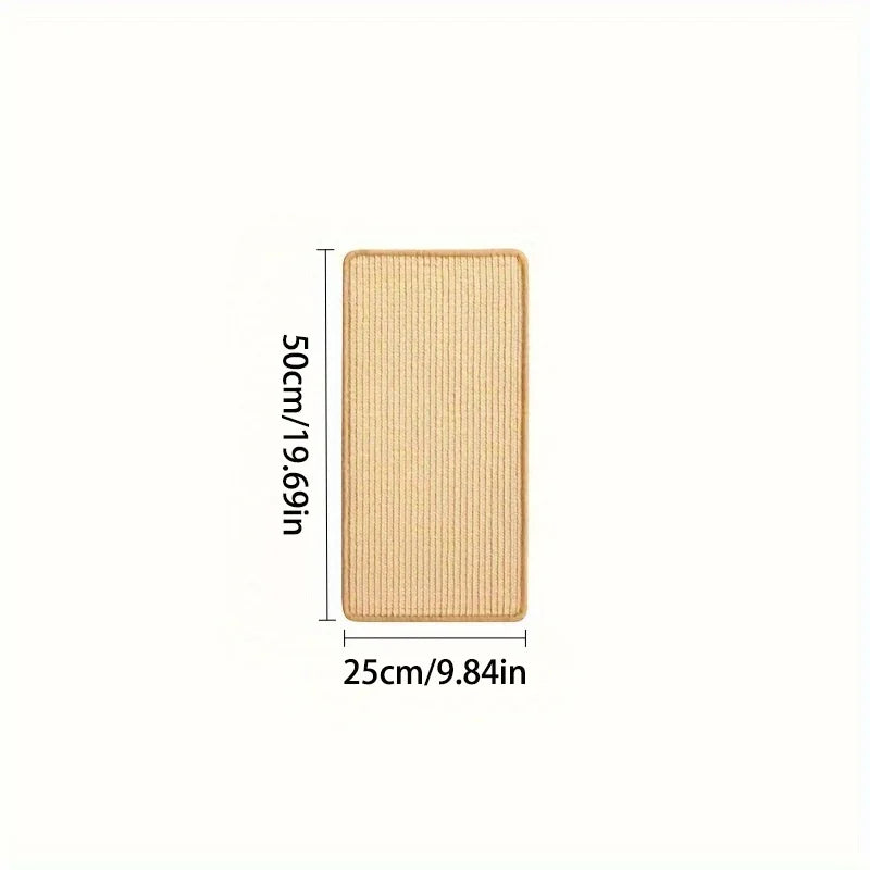 1pc Natural Sisal Cat Scratcher Mat Cat Scratch Mats Multi-Purpose Cat Toy Mat orizontal Cat Floor Scratching Pad