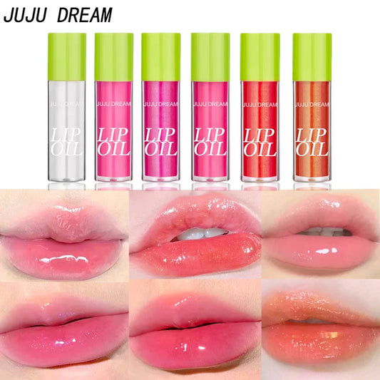 Lip Balm & Lip Oil  Makeup – Transparent Plumping Gloss for Smooth, Hydrated, and Wrinkle-Free Lips