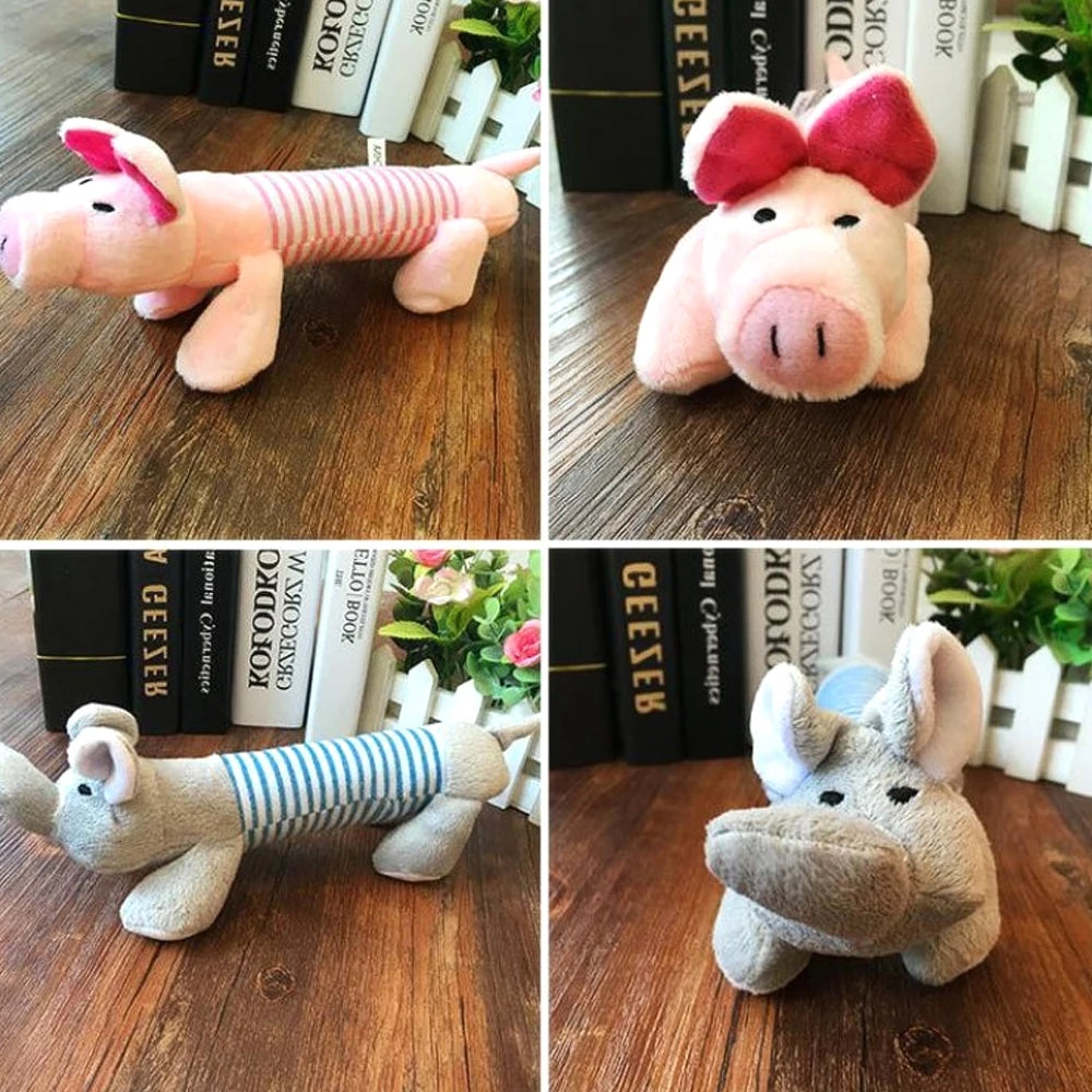 Pet Dog Toy Squeak Plush Toy For Dogs Supplies Fit for All Puppy Pet Sound Toy Funny Durable Chew Molar  Cute Toy Pets Supplies