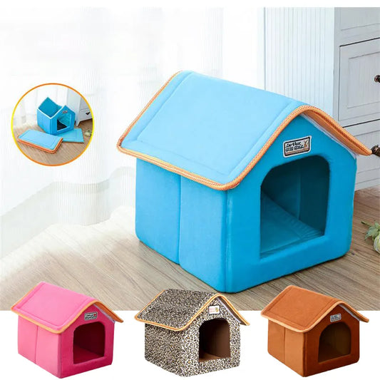 Pet House Foldable Bed With Mat