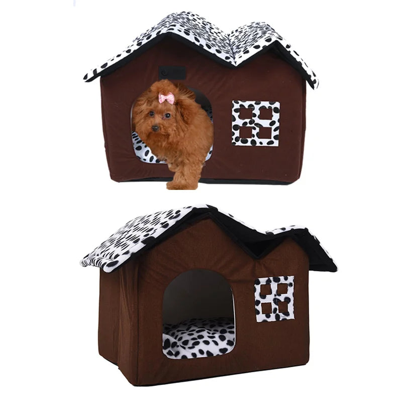 Pet House Foldable Bed With Mat