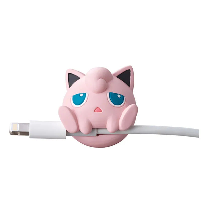 Hot Anime Pokemon Go Figure Cosplay Prop Accessories Usb Protective Case Cable Bite Pikachu Cup Pet Eevee Dolls Toy Gift