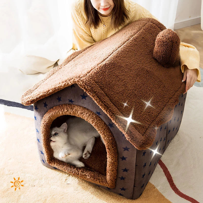 Soft Cat/Dog Bed Deep Sleep House Dog/Cat House