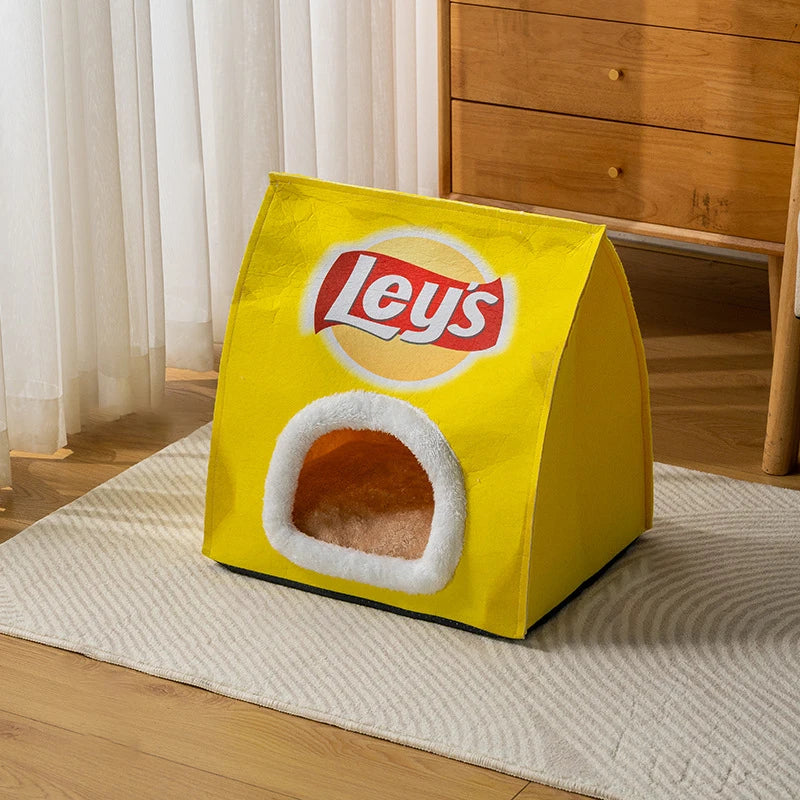 Potato Chip Bag Deep Sleep Cat/Dog Bed Foldable Bed