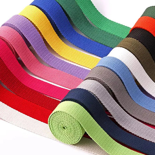 5M Cotton Webbing Suspenders Craft Supplies DIY Decorative Sewing Fabric Crafts Nylon Webbing Pet Rope Backpack  Accessories