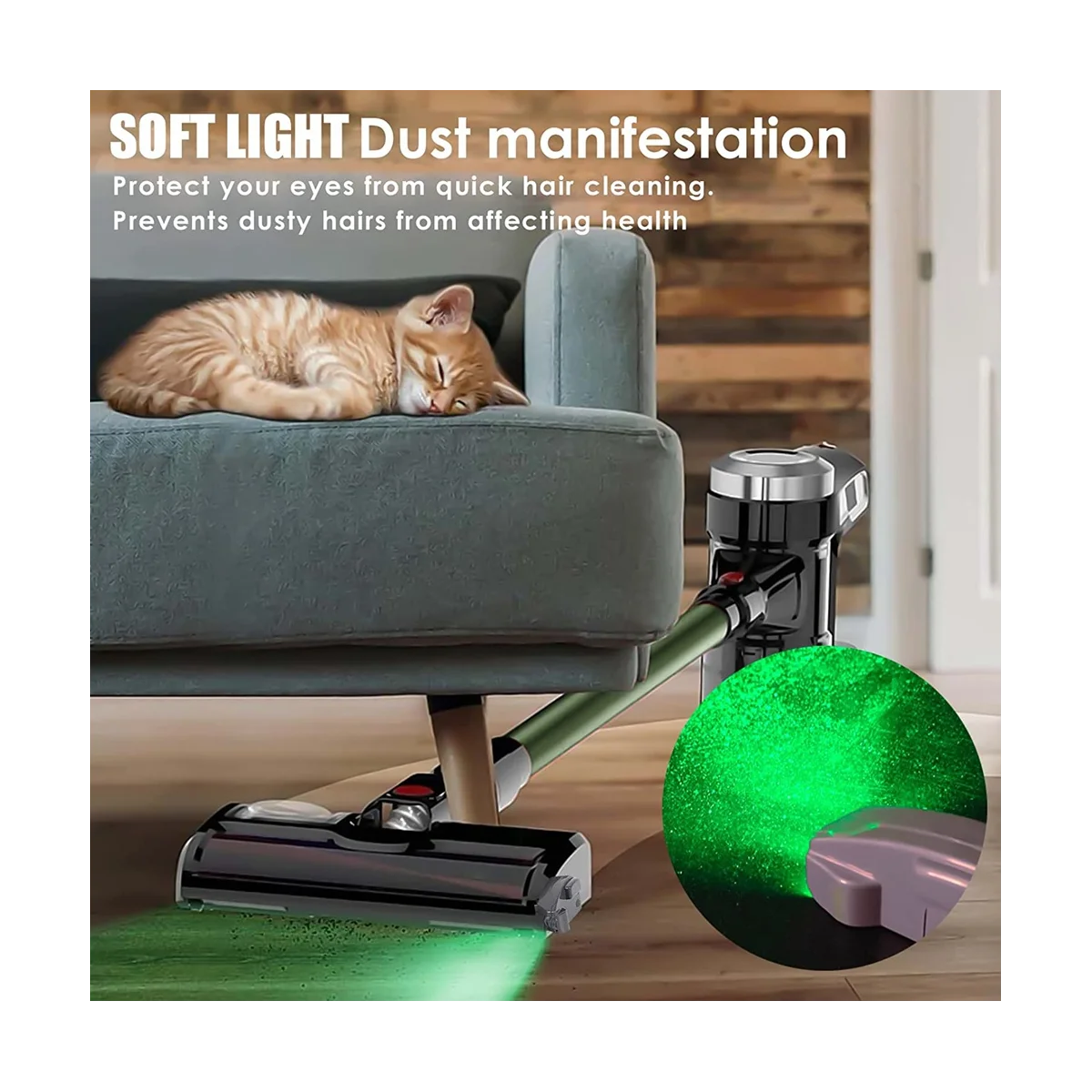 Vacuum Cleaner Dust Display LED Lamp Clean Up Dust, Pet Hair Vacuum Cleaner Accessories Pet Shop