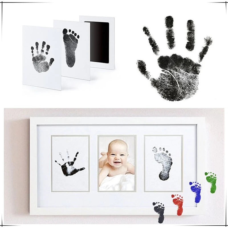 Pet Dog Cat Paw Print Ink Kit Pad Baby Handprint Footprint Safe Non-toxic Mess-free DIY Hand Footprint Easy Clean Pet Souvenir