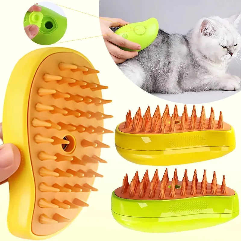 Cat Steam Brush Steamy Dog Brush 3 in 1 Electric Spray Cat Hair Brushes for Massage Pet Grooming Comb Hair Removal Combs