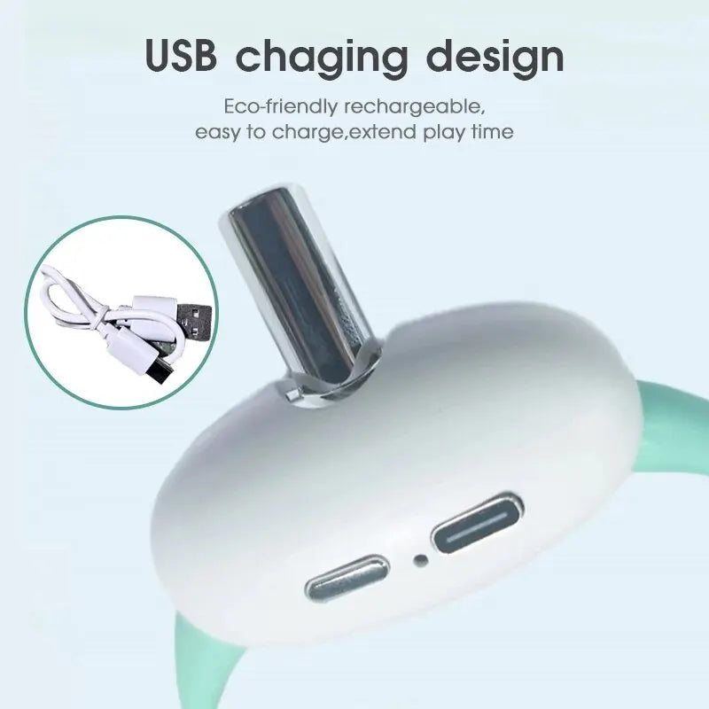 Smart Laser Tease Cat Collar Electric USB Charging Kitten Wearable Automatically Toys Interactive Training Pet Exercise Toys