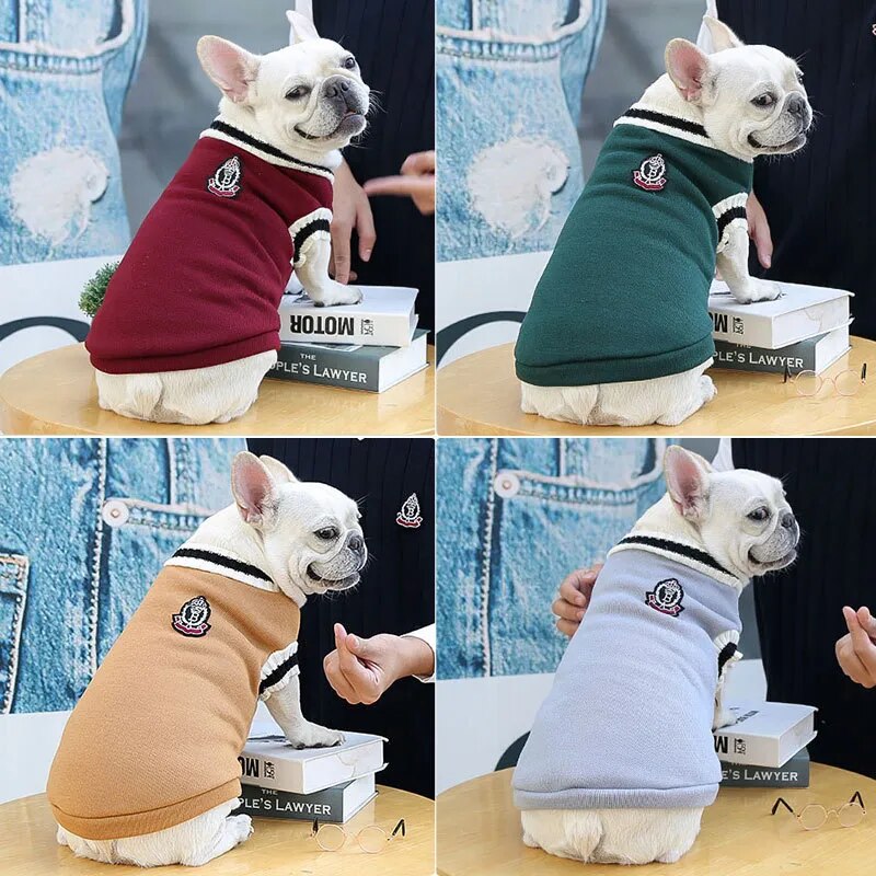 College Style Pet Dog Sweater