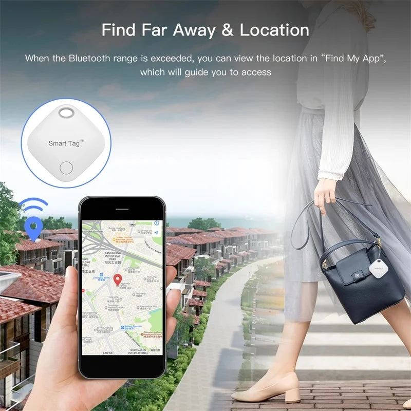 Smart GPS Tracker Work with Apple Find My APP ITag Anti Lost Reminder Device MFI Rated Locator Car Key Pet Kids Finder Pk Airtag