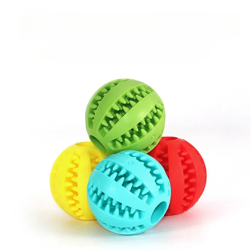 5cm Pet Dog Toy Interactive Rubber Balls for Small Large Dogs Puppy Cat Chewing Toys Pet Tooth Cleaning Indestructible Dog  Ball