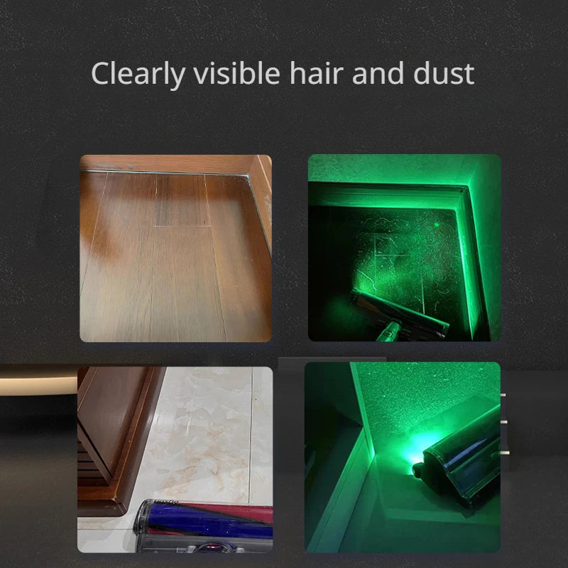 Utility Household Dust light Green torch Vacuum cleaner Dust light Laser light Cleaning and sanitation Pet Hair Vacuum Cleaner