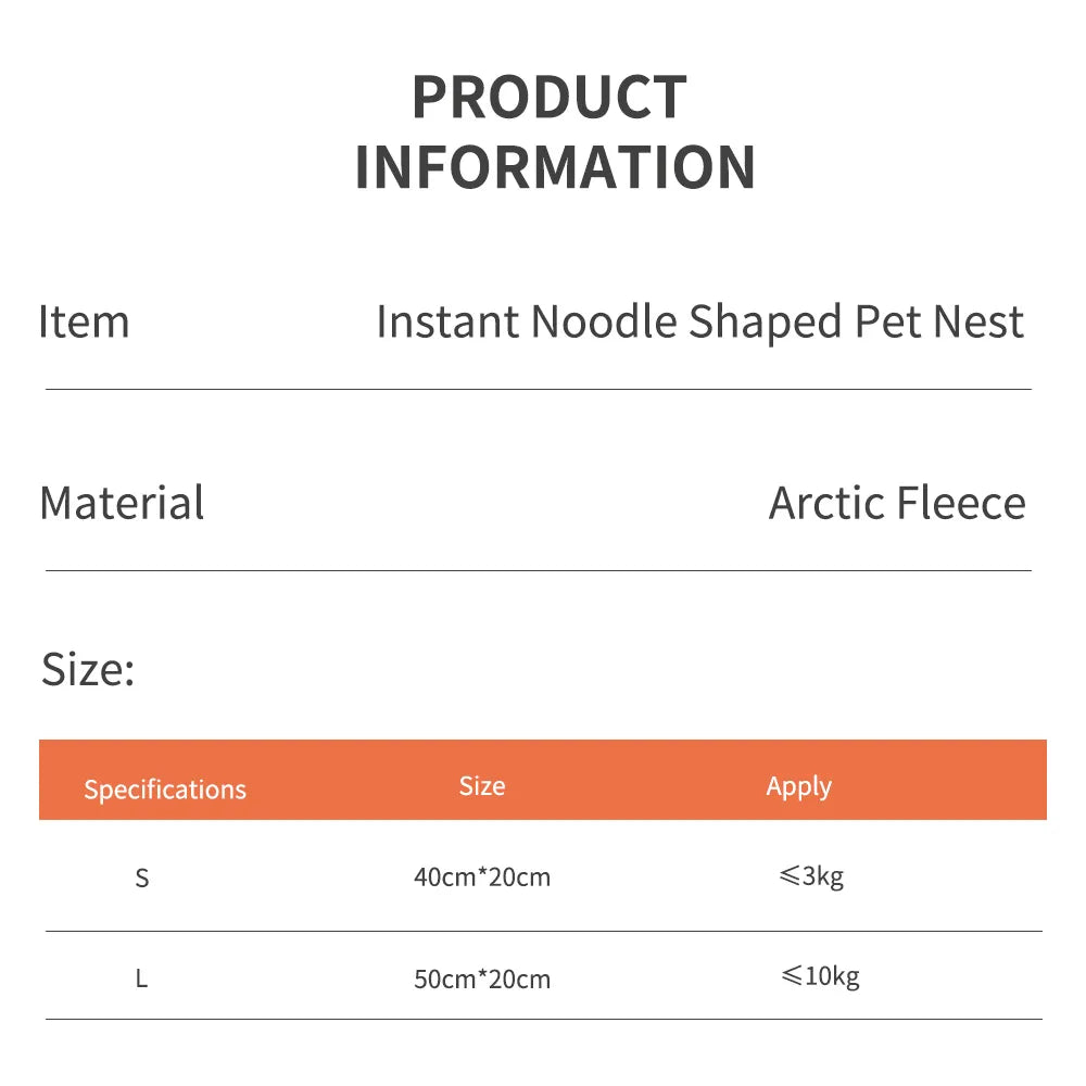 Pet Dog/Cat House Kennel Instant Noodle