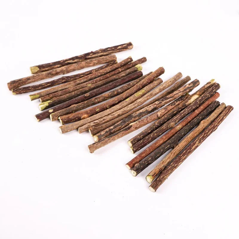 10/15/20 pcs/lot Catnip Stick Pet Cat Molar Toys Natural Wood Polygonum Sticks Cleaning Teeth Relieve Boredom Snacks Chews Toys