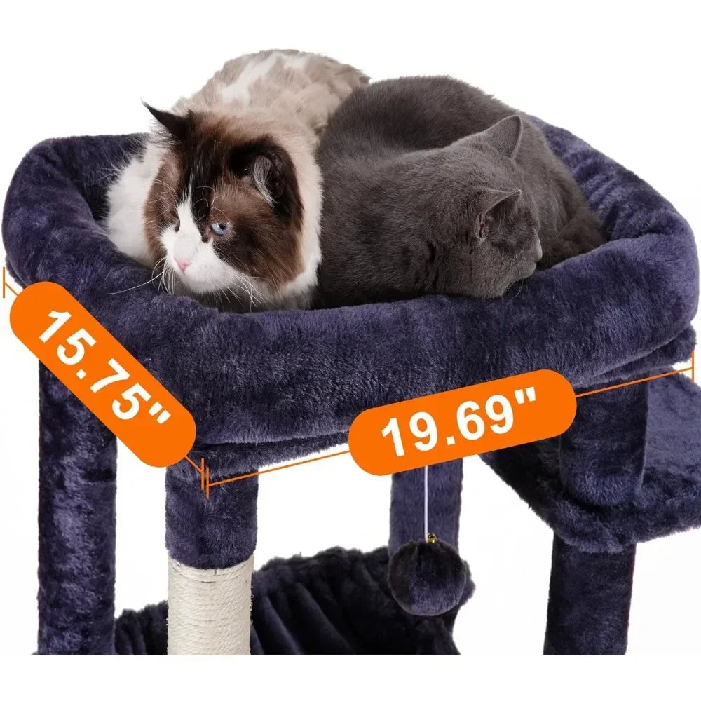 69 inches XXL Cat Tower for Indoor Cats, for Large Cats 20 lbs Heavy Duty