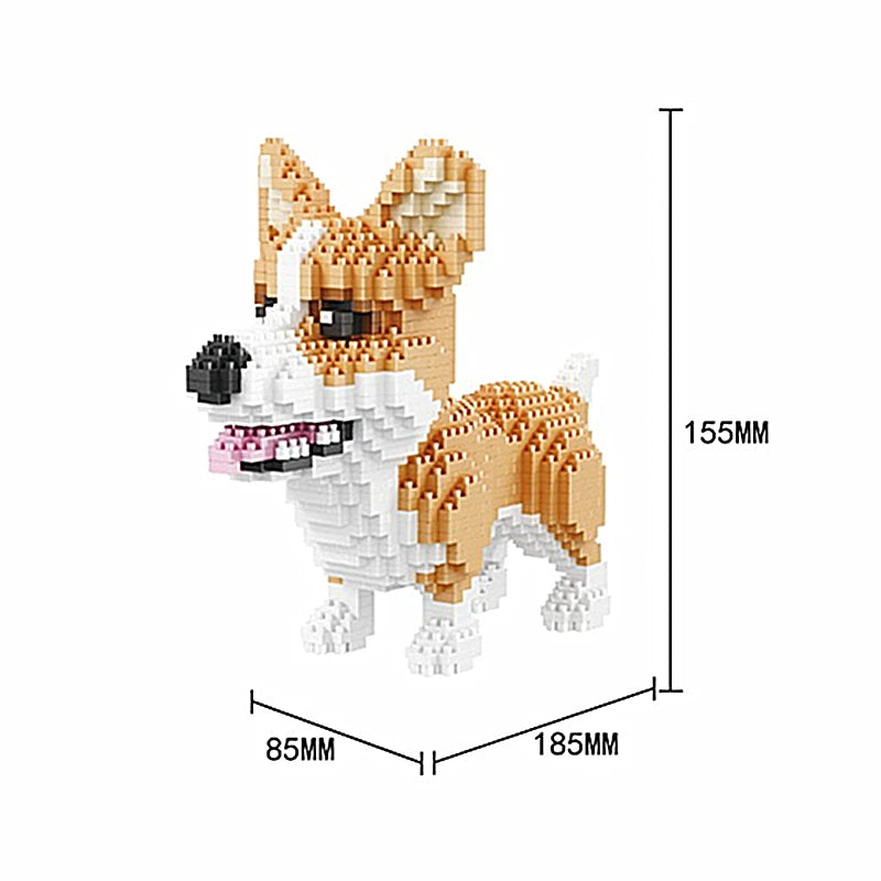 Cartoon Animal Building Blocks Creative Pet Dog And Cat Assembly Toy DIY Educational Puzzle Parent-Child Interactive Toy Cartoo