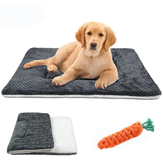 Dog And Cat Sleeping Mat Super Soft Dog And Cat Pet Blanket Flannel Autumn And Winter Cold Protection And Washable