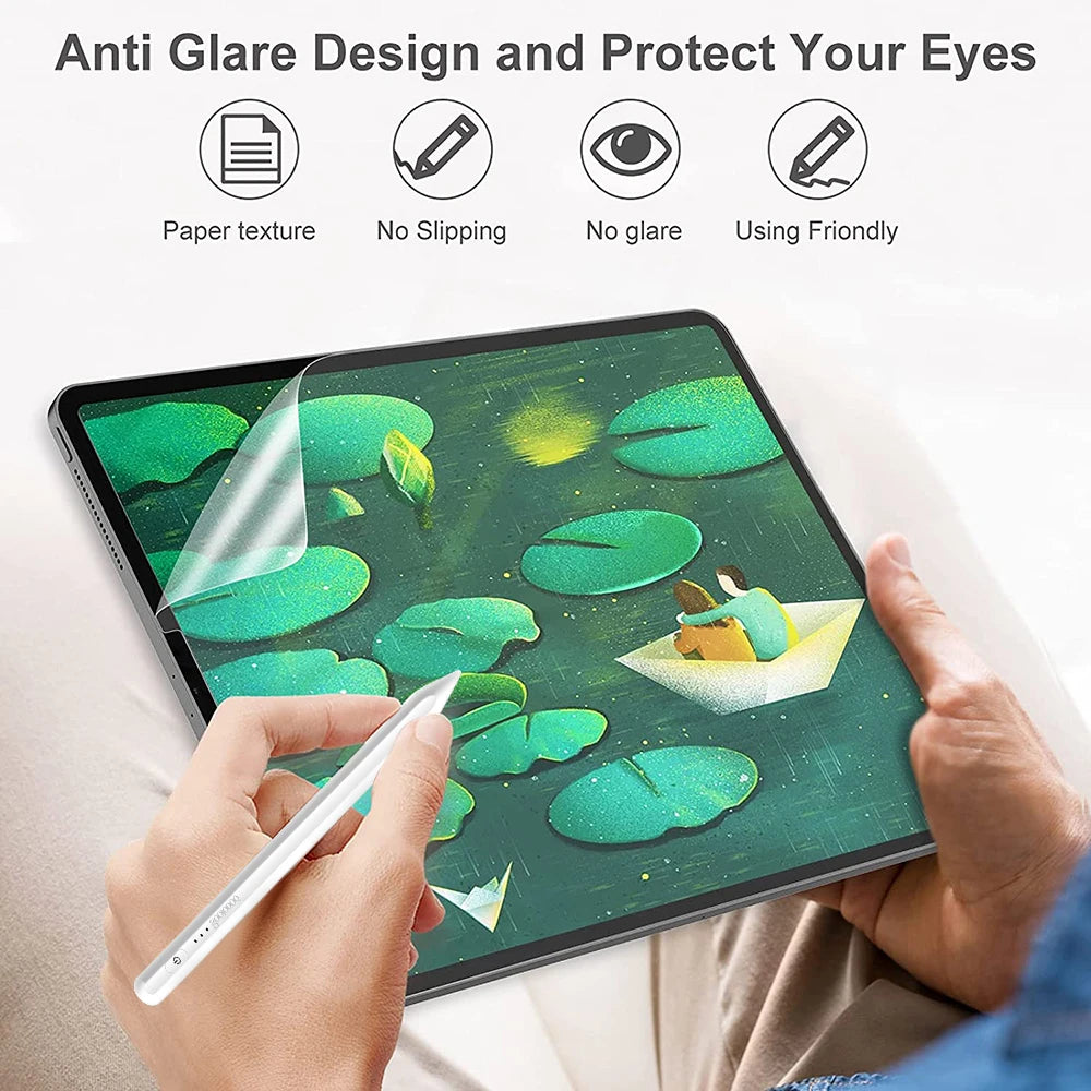 Paper Feel Screen Protector Film Matte PET Painting Write For iPad Pro 11 12.9in Air 3 4 5 7th 8th 9th 10th Gen 9.7 10.2 10.9