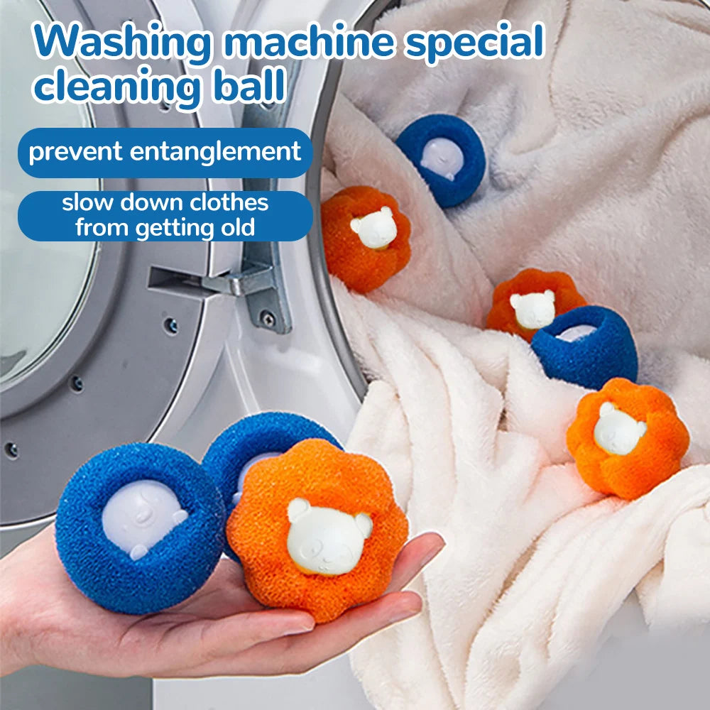 Magic Laundry Ball Kit Reusable Clothes Hair Cleaning Tool Pet Hair Remover Washing Machine Cat Dog Hair Catcher Laundry Ball