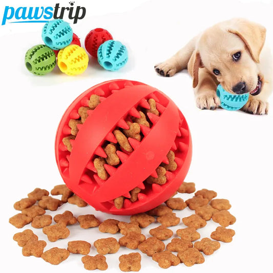 Soft Pet Dog Toys Toy Funny Interactive Elasticity Ball Dog Chew Toy For Dog Tooth Clean Ball Food Extra-tough Rubber Ball Dog