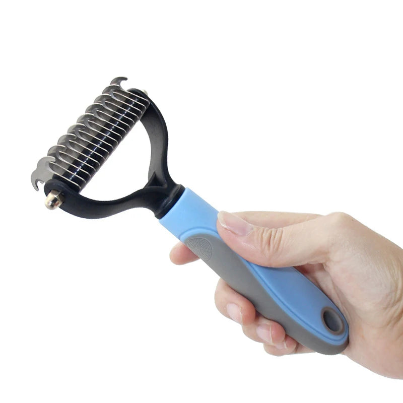 Pet Cat Hair Removal Comb Brush Dog Grooming Shedding Tools Puppy Hair Shedding Trimmer Pet Fur Trimming Dematting Deshedd Combs