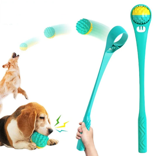 Pet Tossing Cue and Dog Training Toy Ball Tossing Ball Launcher Dog Outdoor Funny Training Pet Interactive Toy Dog Accessories