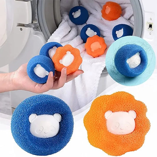 Magic Laundry Ball Kit Reusable Clothes Hair Cleaning Tool Pet Hair Remover Washing Machine Cat Dog Hair Catcher Laundry Ball