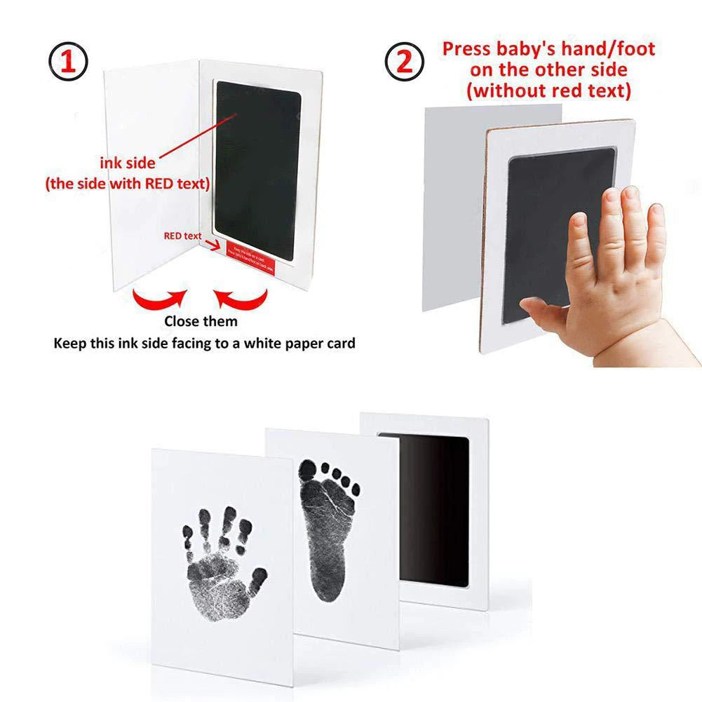 Pet Dog Cat Paw Print Ink Kit Pad Baby Handprint Footprint Safe Non-toxic Mess-free DIY Hand Footprint Easy Clean Pet Souvenir