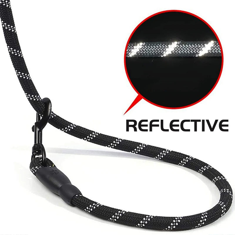 150/200/300cm Strong Dog Leash Reflective Pet Leashes Long Lanyard Walking Traction Rope for Puppy Small Medium Large Big Dogs