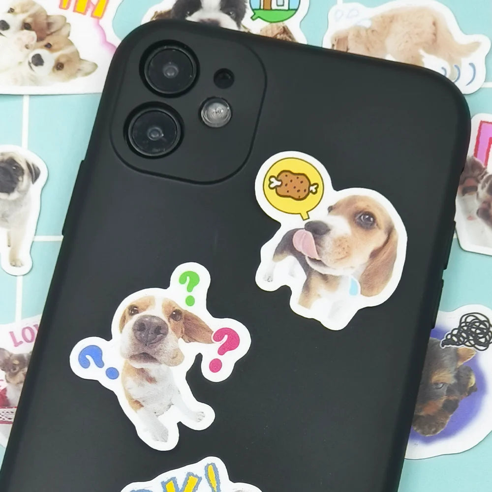 40pcs Pet Dog Holiday Party Sticker Mobile Phone Cup Laptop Skateboard Cute Pet Sticker