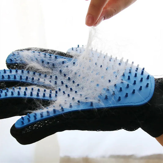 Pet Glove Cat Grooming Glove Cat Hair Deshedding Brush Gloves Dog Comb for Cats Bath Hair Remover Clean Massage Brush For Animal