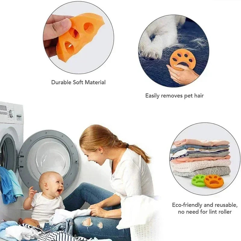 Removes Lint From Clothes Plush Clothes Dryer for Dogs and Cats Laundry Accessories Reusable Washing Machine Pet Hair Trap Catch