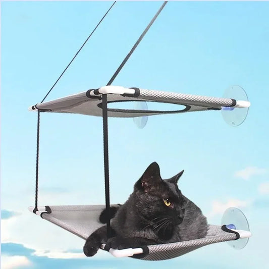 Cat Hammock Window Bed Kitten Sunny Seat Hanging Mount Beds Cat Sofa playing double-decker tunnels Suction Cup Wall Pet Hanging