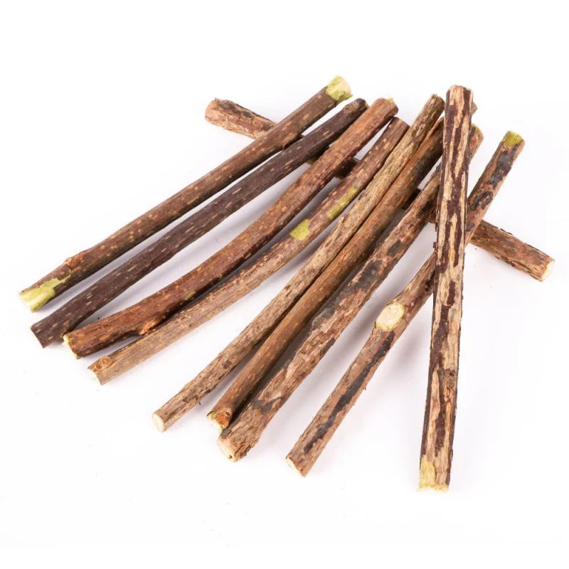 10/15/20 pcs/lot Catnip Stick Pet Cat Molar Toys Natural Wood Polygonum Sticks Cleaning Teeth Relieve Boredom Snacks Chews Toys