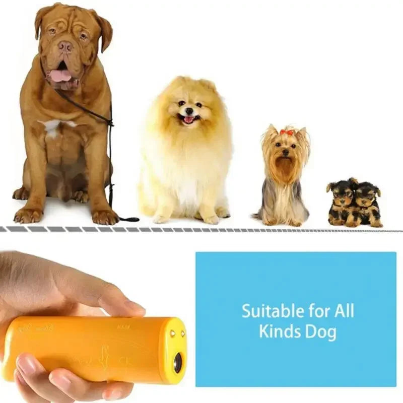 Ultrasonic Pet Dog Repeller Anti Barking Stop Bark Training Device High Power Dog Training Repellents Without Battery Pet