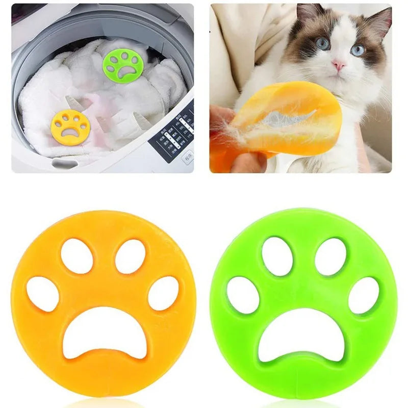 2024 Pet Hair Remover Washing Machine Hair Remover Reusable Cat Dog Fur Lint Hair Remover Clothes Dryer Cleaning Laundry Tools