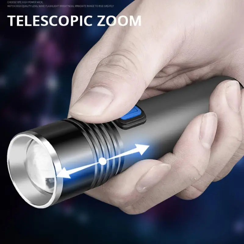 395nm UV Flashlight Blacklight Zoomable USB Rechargeable UV Light Ultraviolet Flashlight for Pet Urine Detector Resin Curing