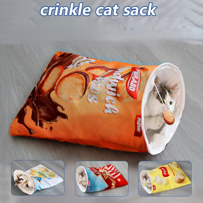 Crinkle Cat Bed